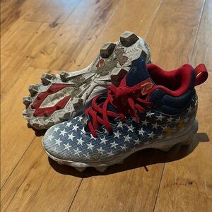 Kids Star-Patterned Shoes - Red and Blue